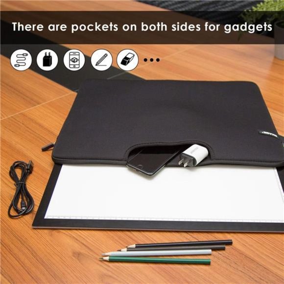 Protective Case for A3 Light Box, IMAGE Carrying Bag Travel Storage Case Pouch - Picture 6 of 6